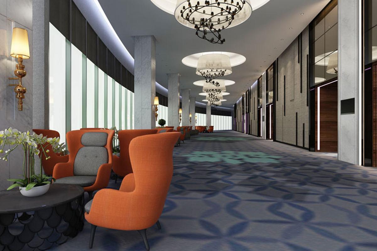Le Meridien Putrajaya Zewnętrze zdjęcie 3D interior rendering of a hotel lobby